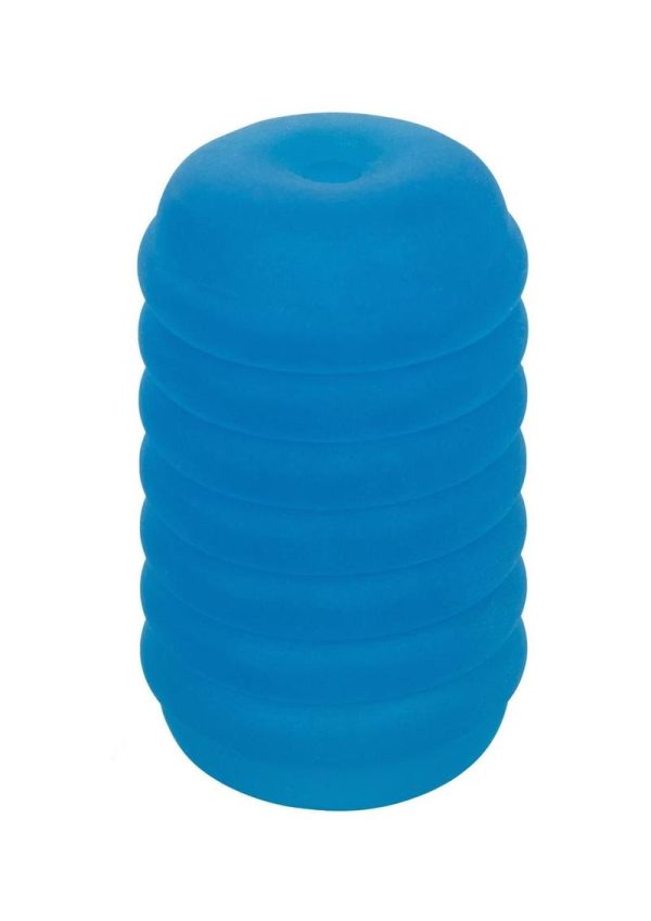 Pop Sock Ribbed Stroker - Blue