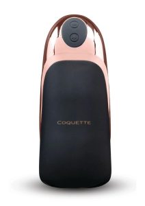 Coquette The Hedonist Rechargeable Silicone Stroker - Black/Gold