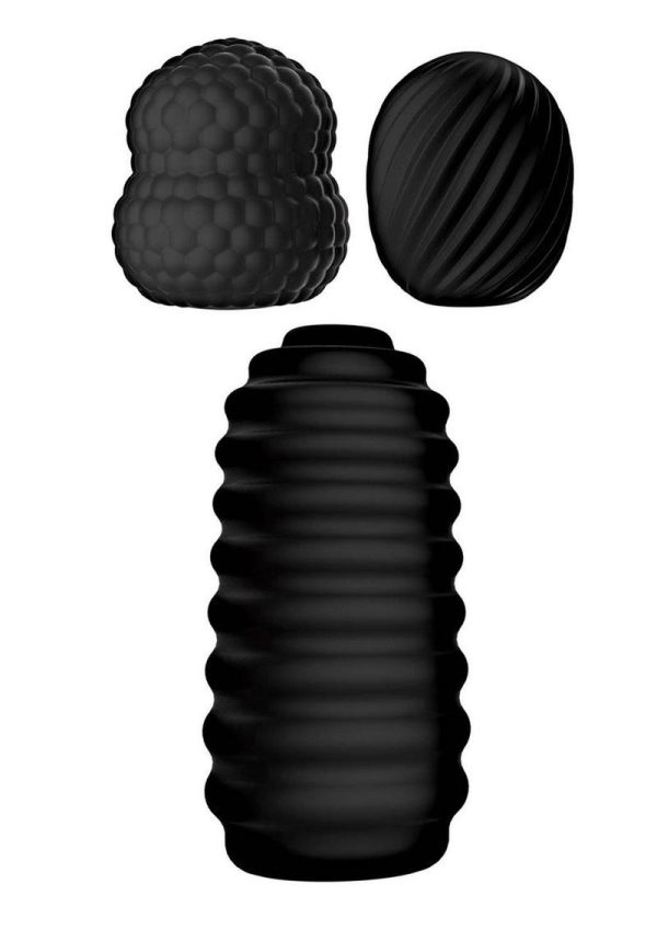 Delite Pocket Masturbator Kit - Black