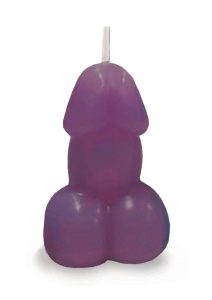 Eden`s Candle Vanilla Scented Penis - Eggplant Purple