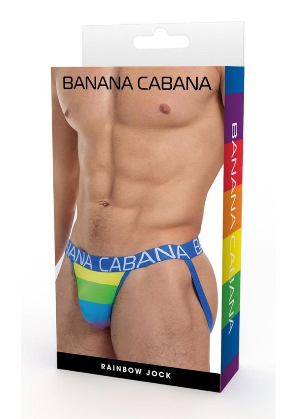 Banana Cabana Jock - Medium/Large - Rainbow