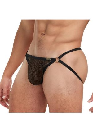 Banana Cabana Jock Mesh - Small/Medium - Black