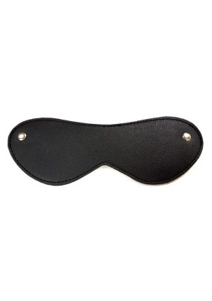 Fetish Play Blindfold Vegan Leather - Black