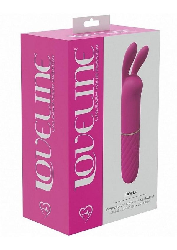 LoveLine Dona Mini Rabbit Silicone Rechargeable Vibrator - Pink