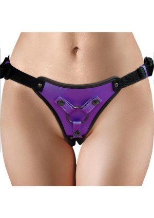 Ouch! Strap-On Harness - Metallic Purple