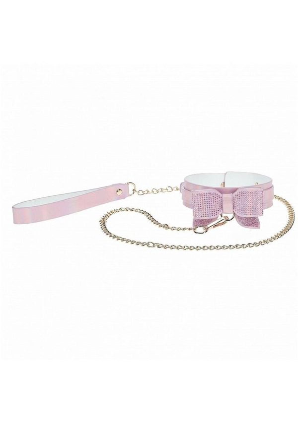 Ouch! Paris Collection Collar with Leash - Pink