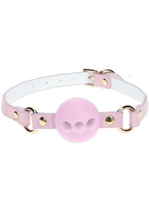 Ouch! Paris Collection Silicone Ball Gag - Pink