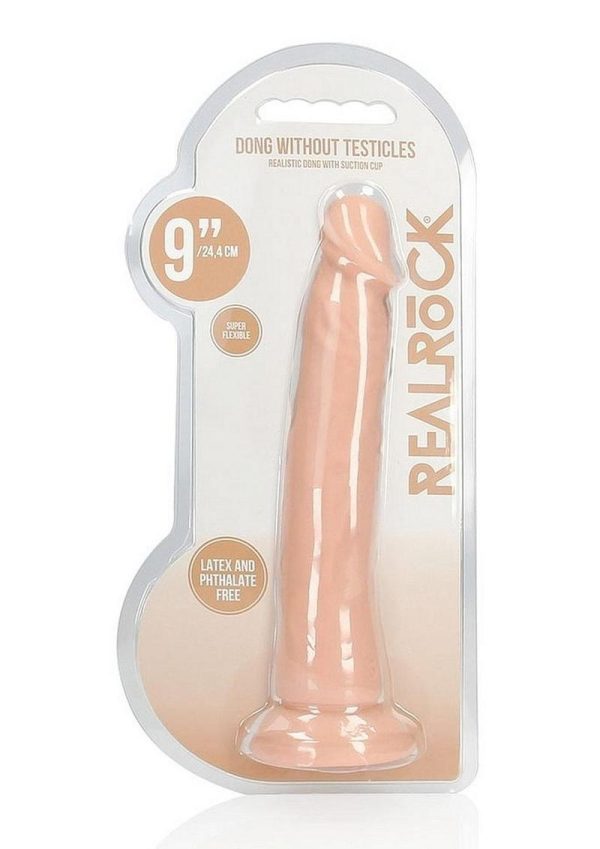 RealRock Skin Realistic Dildo without Balls 9in - Vanilla