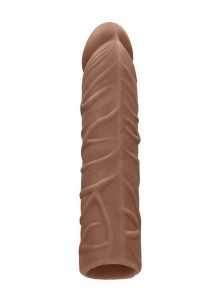 RealRock Skin Penis Extender 7in - Caramel