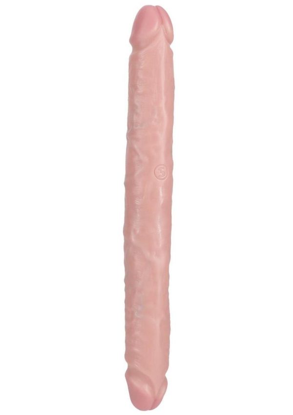 RealRock Realistic Skin Slim Double Ended Dong 12in - Vanilla