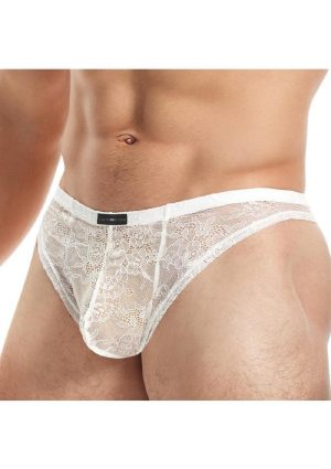 Lace King Lace Thong - Small/Medium - White