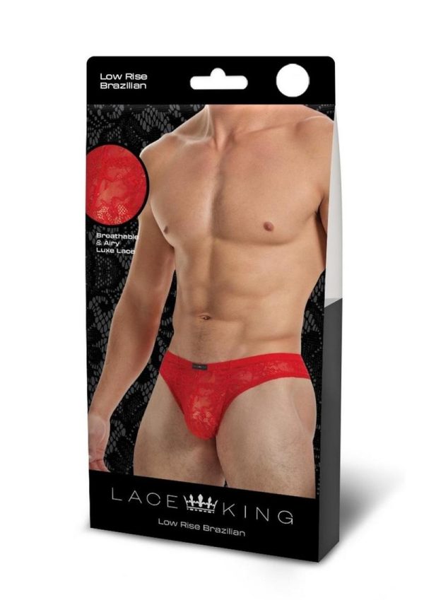 Lace King Lace Bikini - Medlium/Large - Red