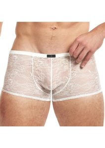 Lace King Lace Boxers - Medium/Large - White