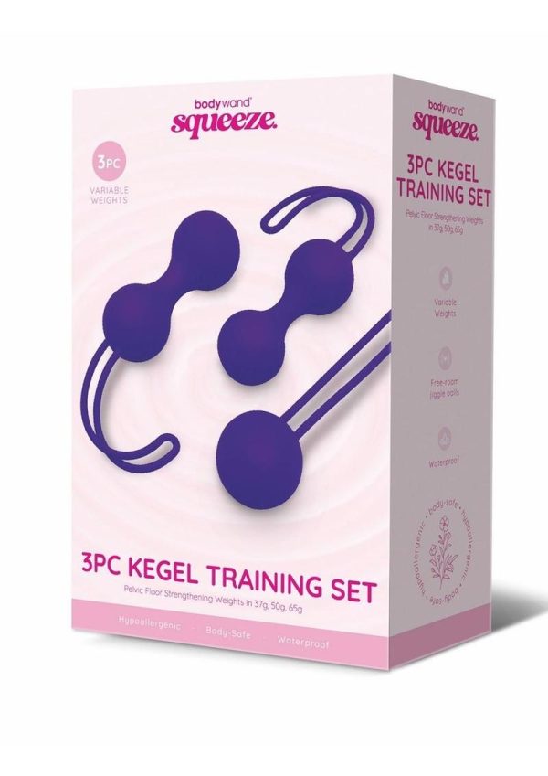 Bodywand Squeeze Silicone Kegel Training Set 37-65G (3 Piece)