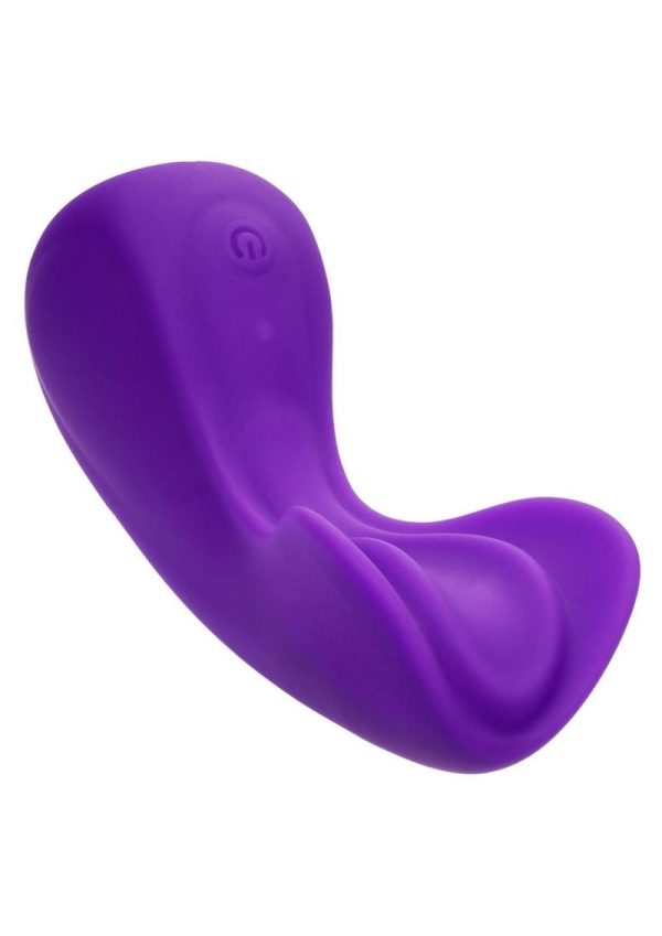 Cascade Wave Rechargeable Silicone Vibrator - Purple