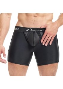 Cruze High Bar Zipper Trunk With Cock Ring - Large/XLarge - Black