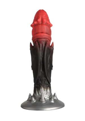 Creature Cocks Count Cockula Silicone Dildo - Black/Red