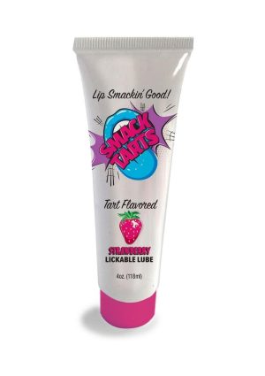 Smack Tarts Lickable Oral Gel Lubricant 4oz - Sour Strawberry