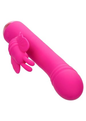 Thicc Chubby Rotating Rechargeable Silicone Butterfly Vibrator- Purple