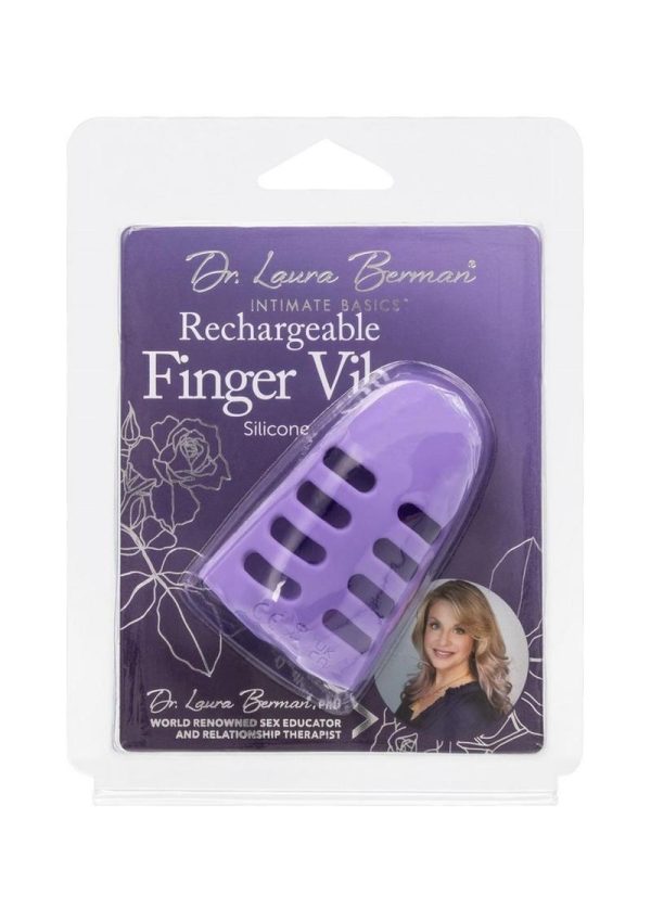 Dr. Laura Berman Rechargeable Silicone Finger Vibrator - Purple