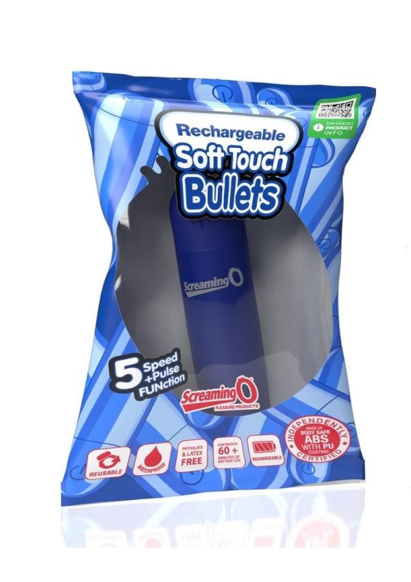 Screaming O Soft Touch Rechargeable Bullet - Blue