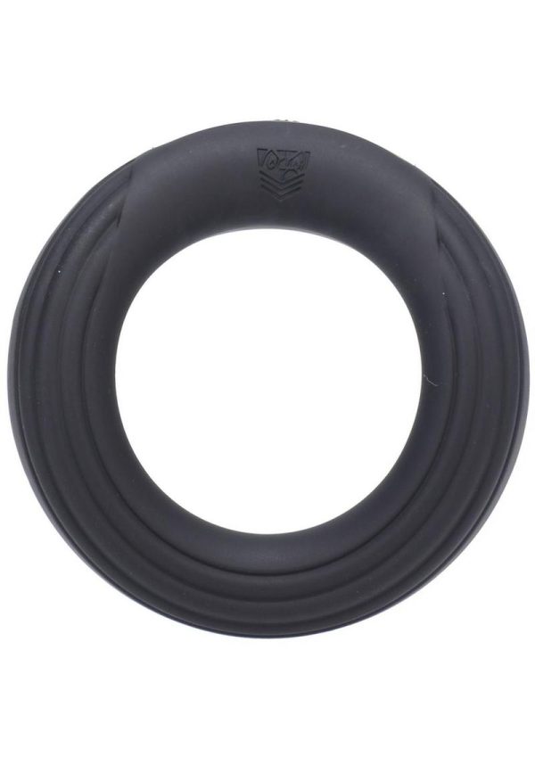 Fort Troff Rev Cock Throbber Rechargeable Silicone Cock Ring - Large - Black