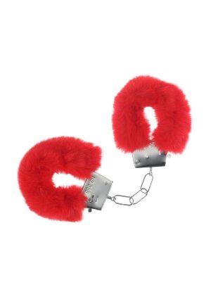 Ouch! Classic Fluffy Handcuffs - Red