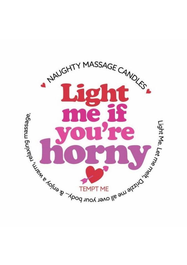 Kama Sutra Valentines Mini Massage Candle 1oz - Light Me if you`re Horny