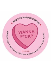 Kama Sutra Valentines Mini Massage Candle 1oz - Wanna F*ck?